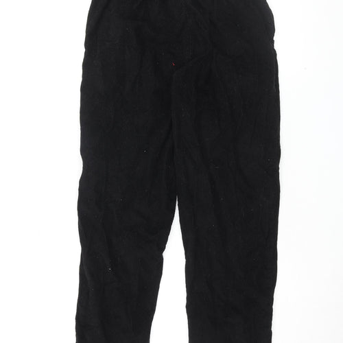 Denim Co. Women's Black Paperbag Corduroy Jeans Size 12