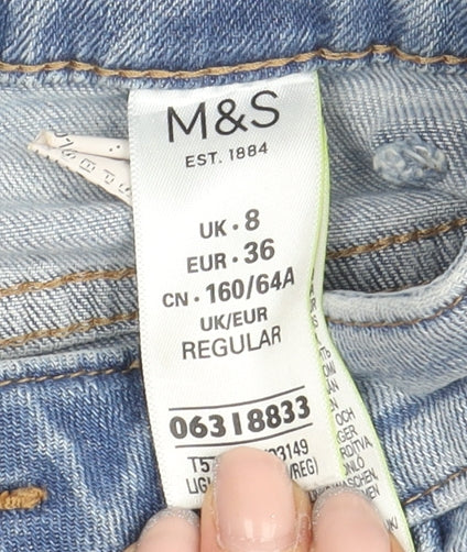 Marks and Spencer Women's Blue Skinny Jeans Size 8