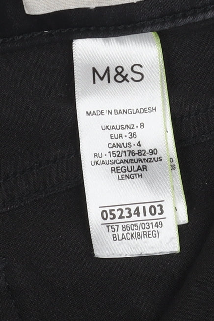 Marks and Spencer Womens Black Skinny Jeans Size 8