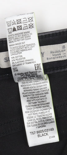 Marks and Spencer Womens Black Skinny Jeans Size 8