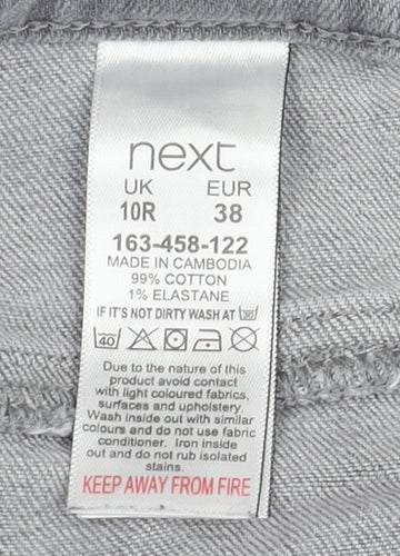 Next Women's Grey Skinny Distressed Jeans Size 10