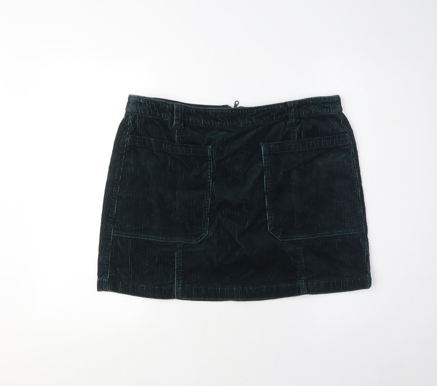 Marks and Spencer Green Corduroy Skirt, Women, Size 16