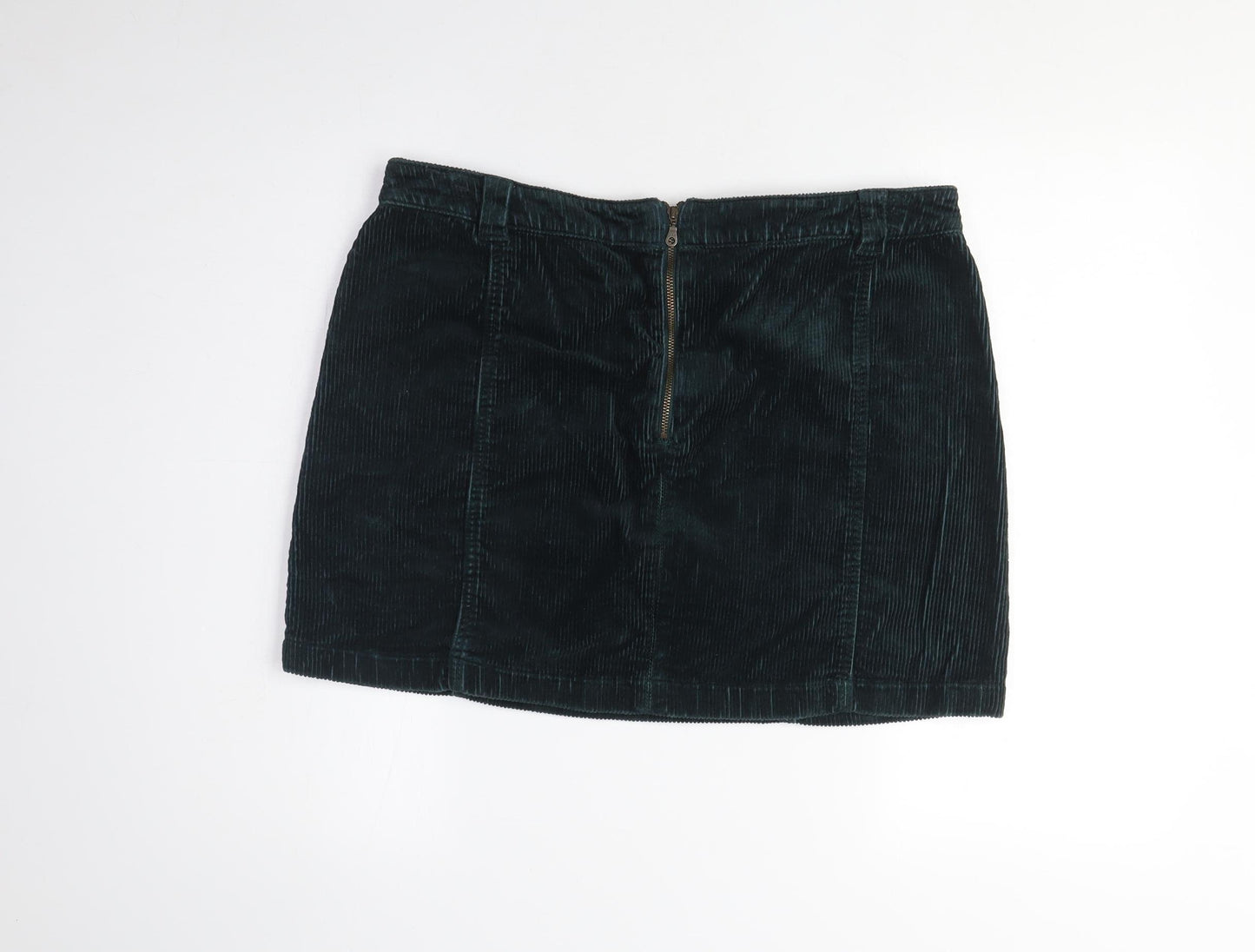 Marks and Spencer Green Corduroy Skirt, Women, Size 16