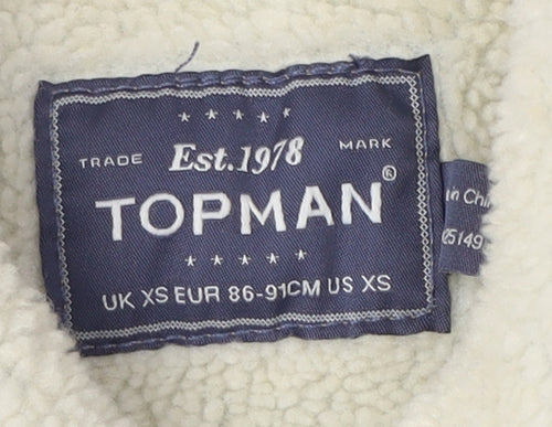 Topman Men's Blue Denim Jacket XS Casual Style