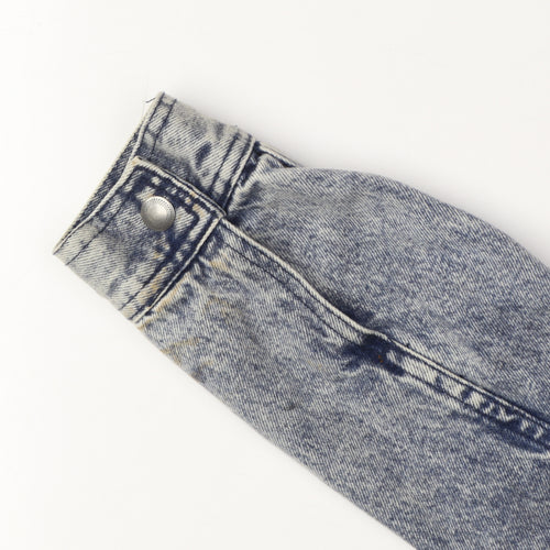 Topman Men's Blue Denim Jacket XS Casual Style