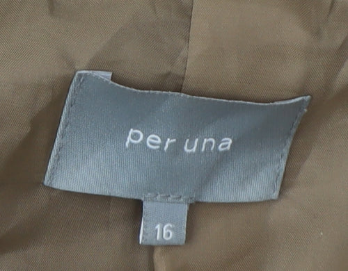 Per Una Women's Brown Corduroy Blazer Size 16