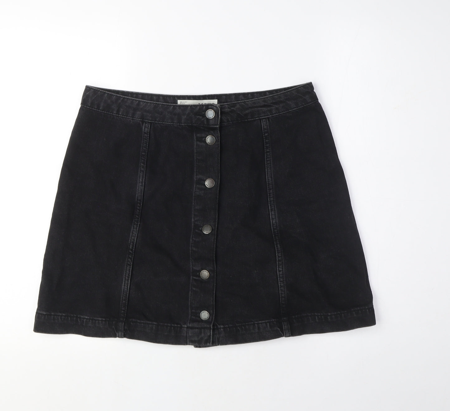 Topshop Women's Black A-Line Mini Skirt Size 32