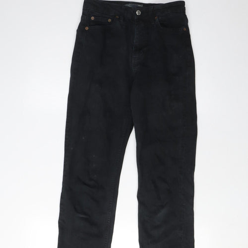 Topshop Women's Black Straight Jeans Size 4