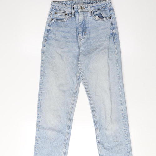 Topshop Women's Blue Straight Jeans Size 25