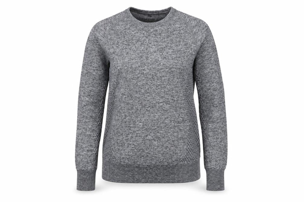 Front view of Everlast Women's Grey Long Sleeve Pullover, size 6