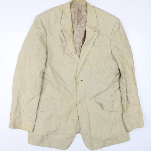 Next Beige Linen Men's Blazer 42L, Casual/Formal Wear