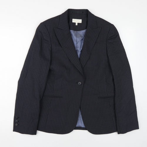 Austin Reed Women's Black Pinstripe Suit Jacket Size 12
