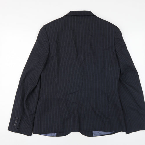 Austin Reed Women's Black Pinstripe Suit Jacket Size 12