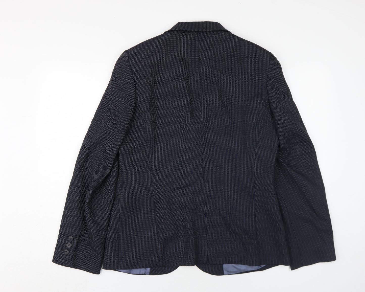 Austin Reed Women's Black Pinstripe Suit Jacket Size 12
