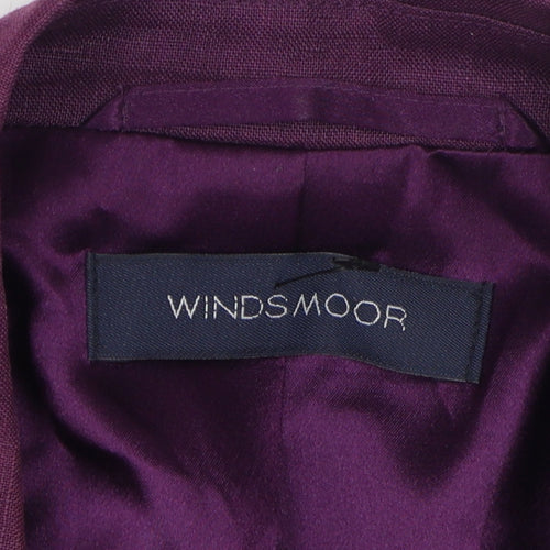 Windsmoor Women's Purple Blazer, Size 20, Linen Classic Jacket