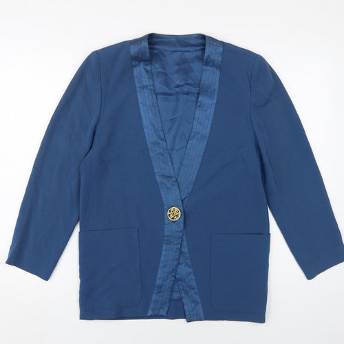 Country Casuals Women's Blue Blazer, S, Buttoned