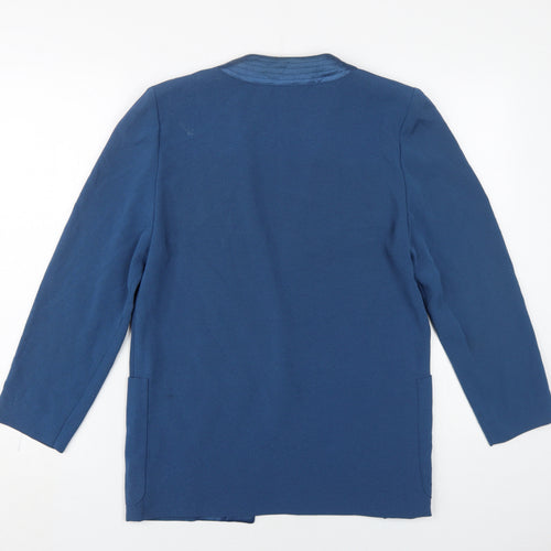 Country Casuals Women's Blue Blazer, S, Buttoned