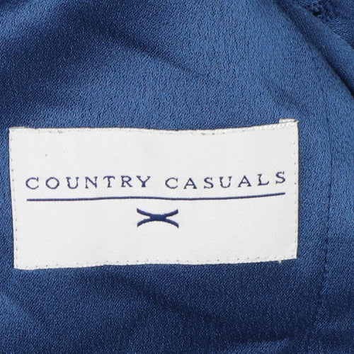 Country Casuals Women's Blue Blazer, S, Buttoned