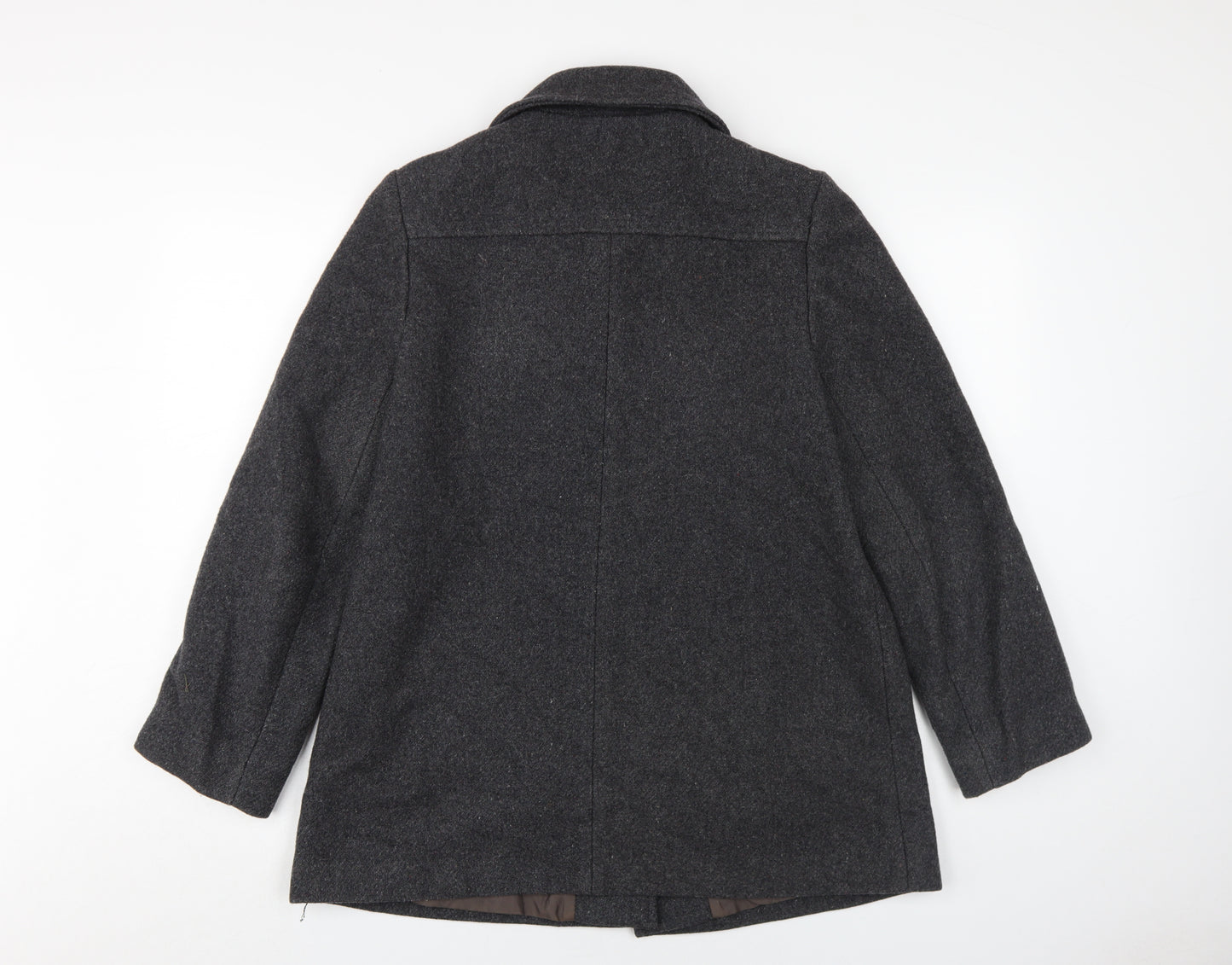 Littlewoods Women's Grey Wool Coat, Size 14