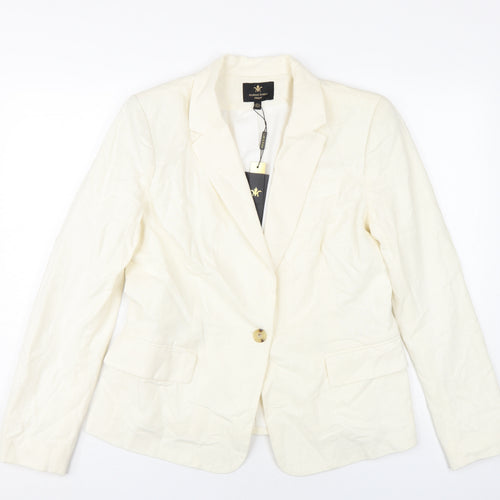 Massimo Fabbro Women's Ivory Blazer Size 14