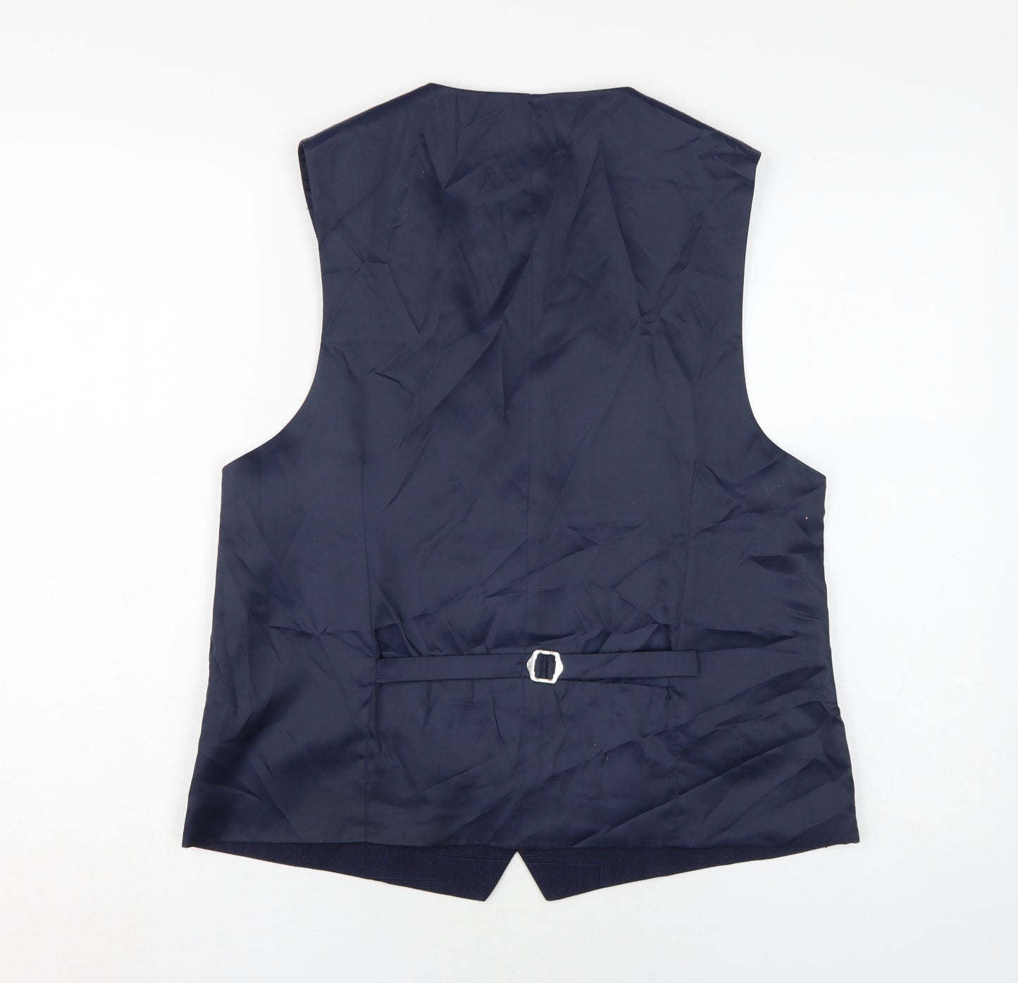 Moss Men's Blue Slim Fit Suit Waistcoat 44R