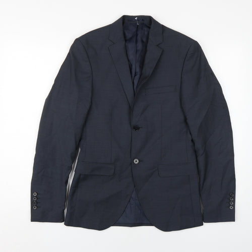 Jack & Jones Men's Navy Blazer 42 Wool Classic Fit