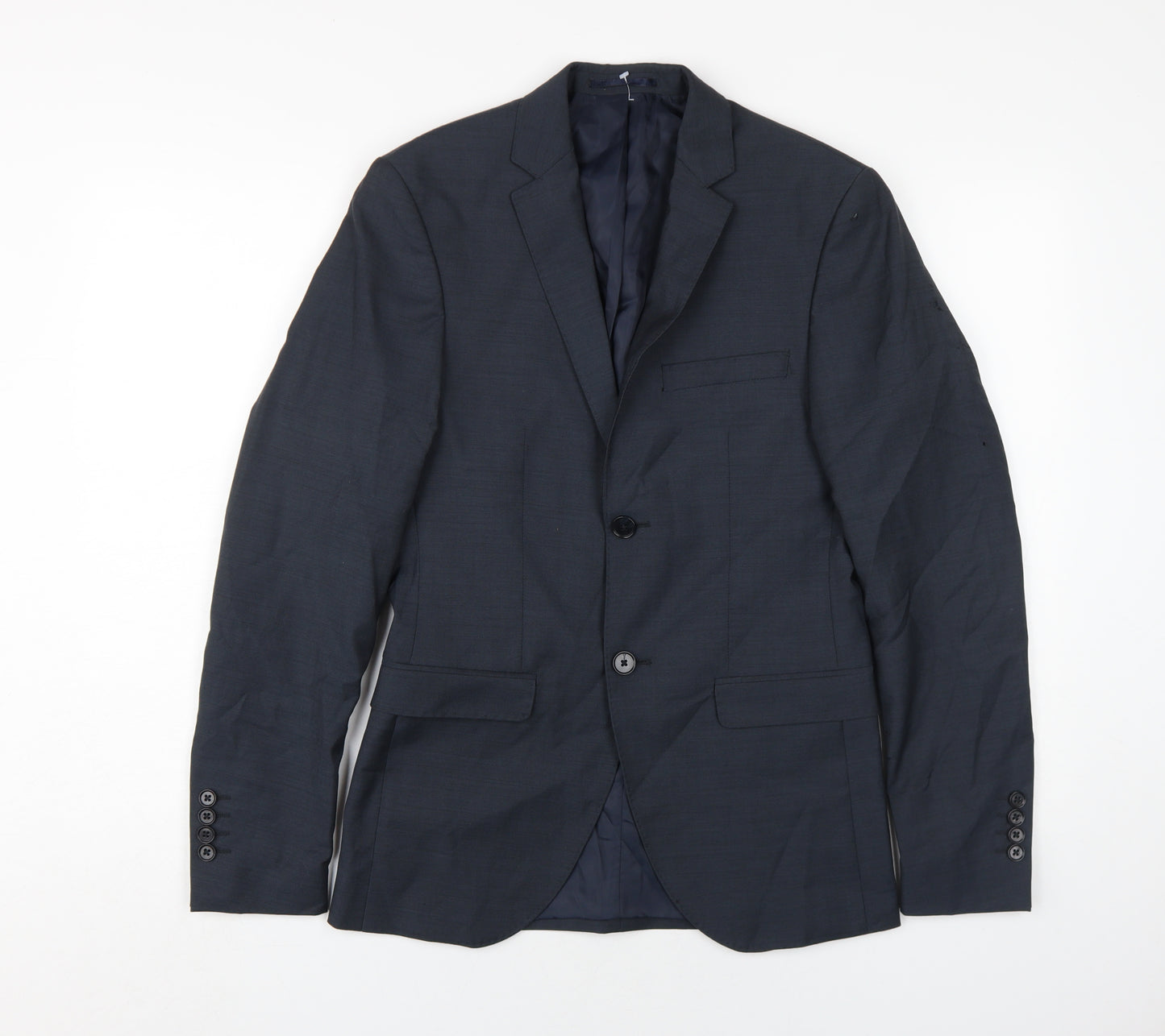 Jack & Jones Men's Navy Blazer 42 Wool Classic Fit