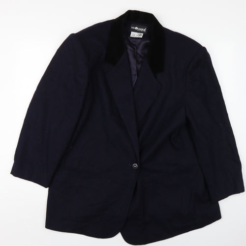 Sag Harbor Women's Black Wool Blazer Size 20