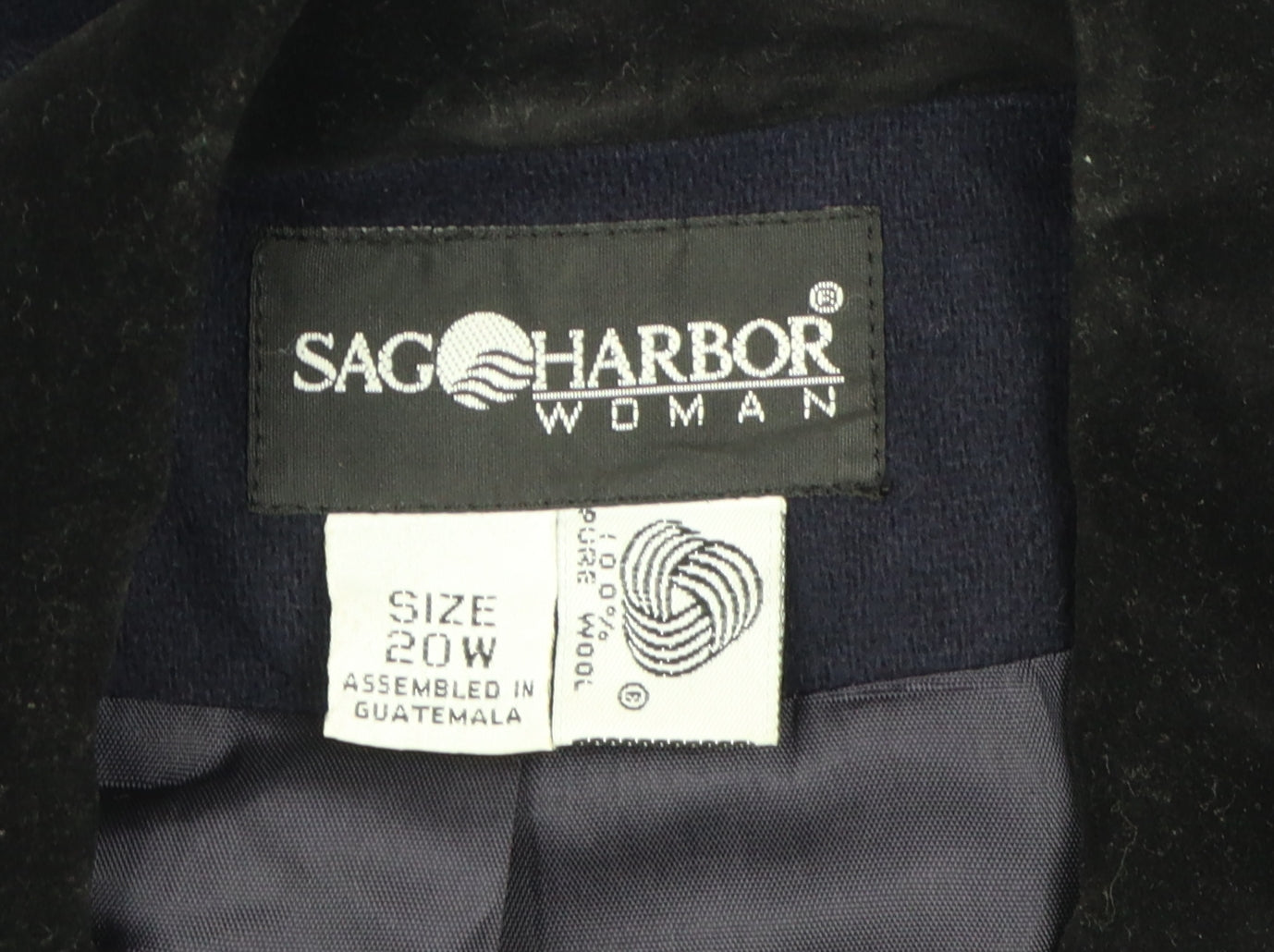 Sag Harbor Women's Black Wool Blazer Size 20