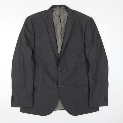 Next Men's Grey Blazer 42R Single-Breasted Jacket