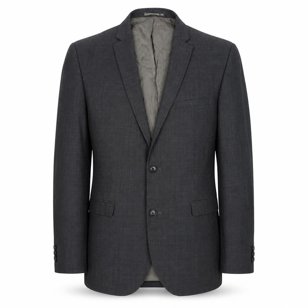 Front view of Next Men's Grey Blazer 42R Single-Breasted Jacket