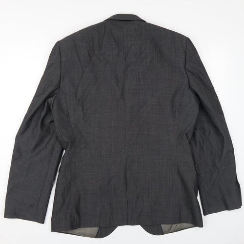 Next Men's Grey Blazer 42R Single-Breasted Jacket