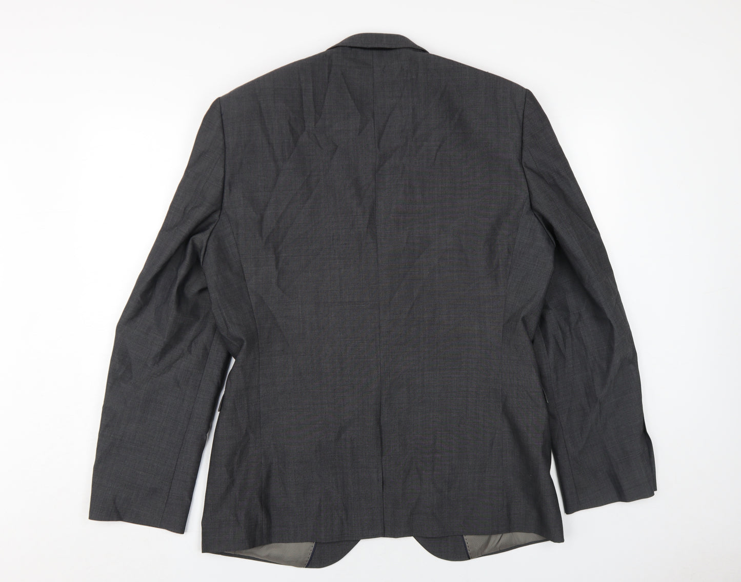 Next Men's Grey Blazer 42R Single-Breasted Jacket