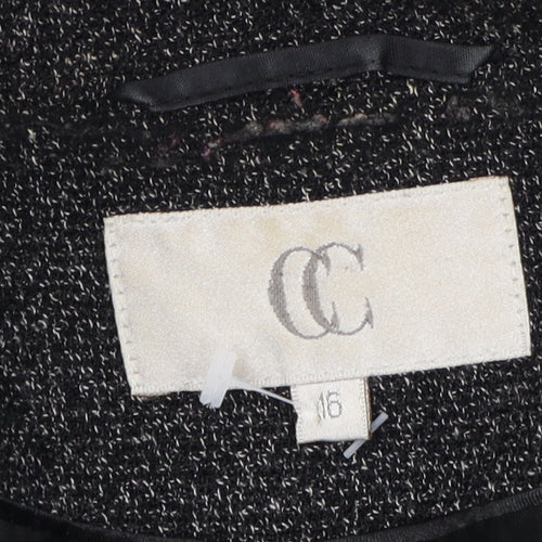 CC Women's Black Blazer Size 16 Business Jacket