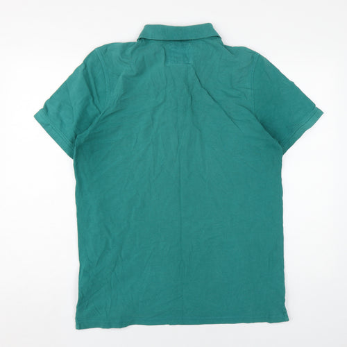 Men's Crew Clothing Green Polo Shirt L Casual Summer