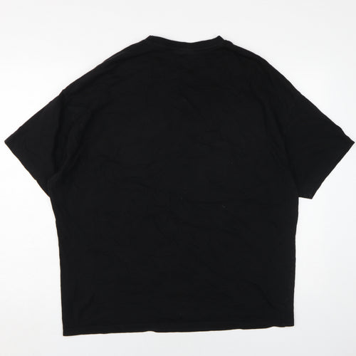 Difuzed Men's Black Space Invaders T-Shirt, M