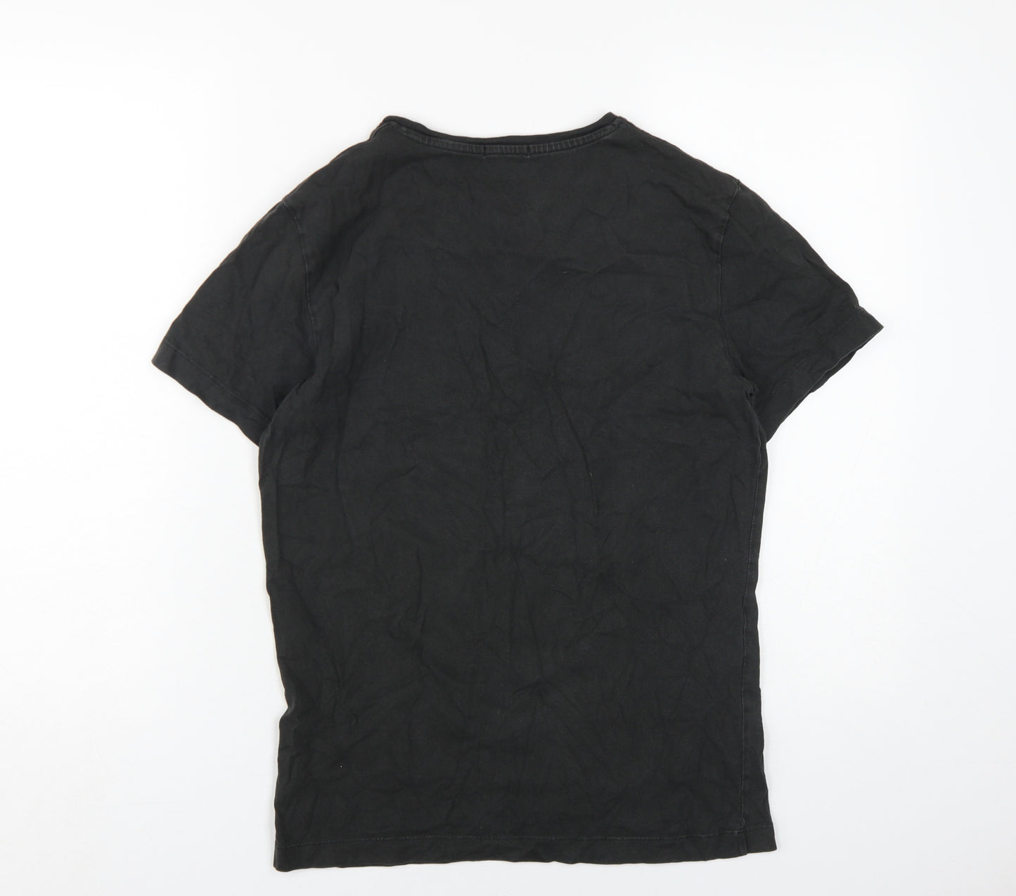 Calvin Klein Women's Black T-Shirt Size S Crew Neck Casual