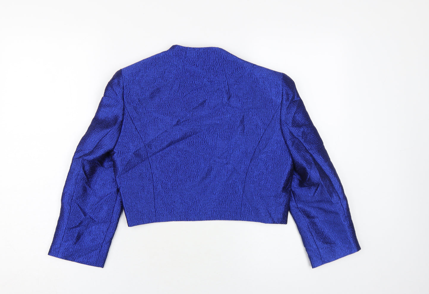 Precis Petite Women's Blue Cropped Jacket Size 10