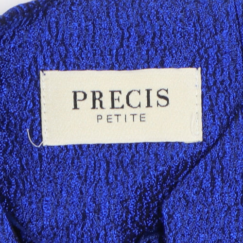 Precis Petite Women's Blue Cropped Jacket Size 10