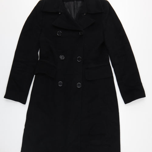 Joseph Women's Black Wool Angora Coat Size 12