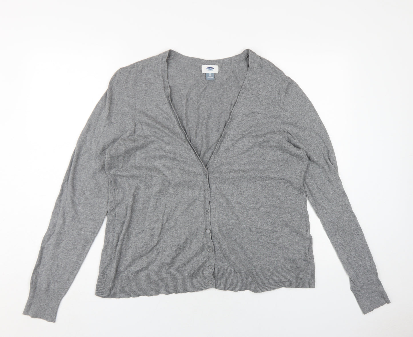 Old Navy Women's Grey Cardigan XL 100% Cotton