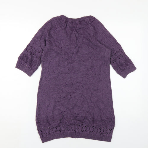 Fat Face Women's Purple Pullover Jumper Size 14