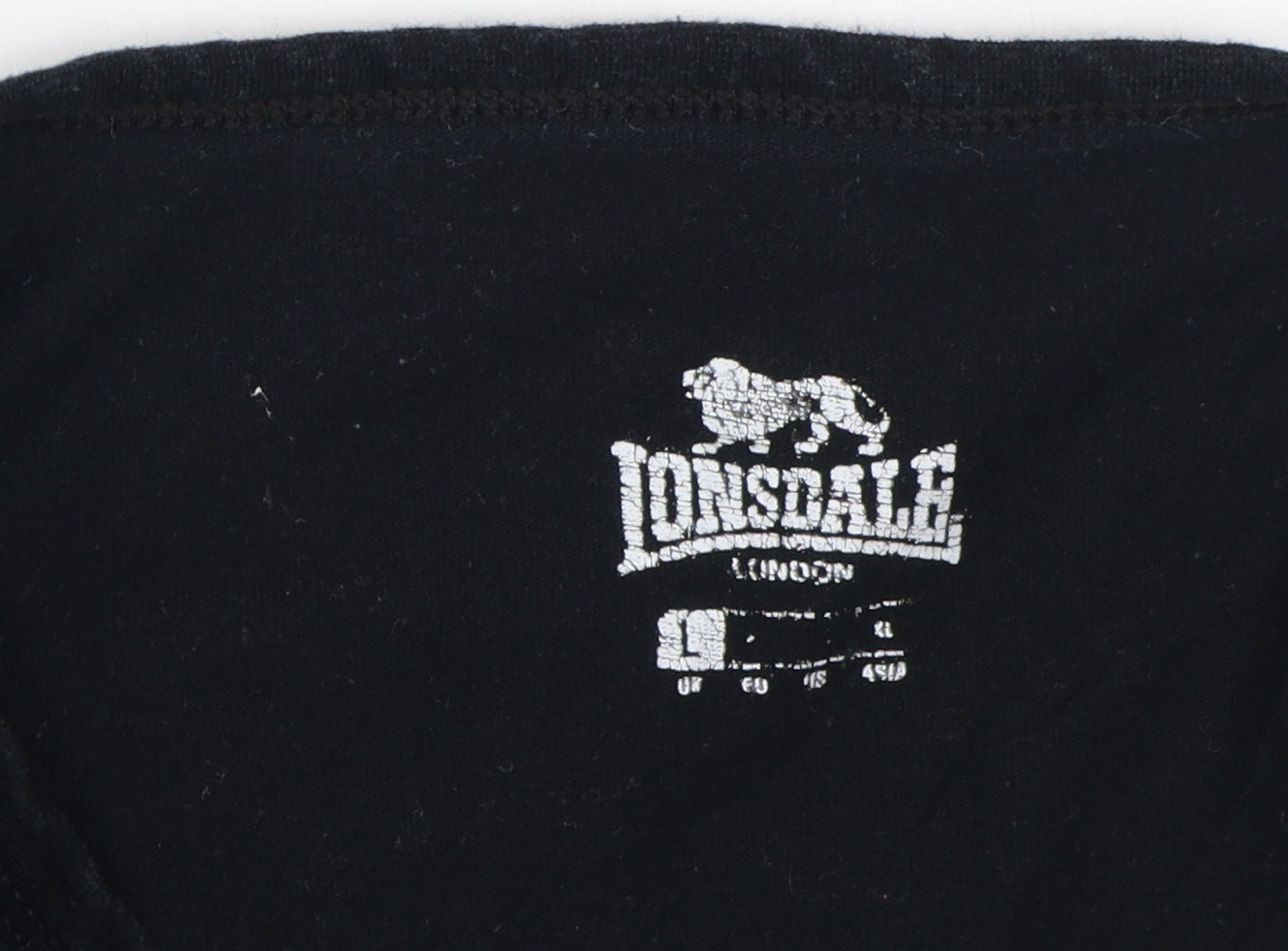 Lonsdale Women's Black Long Sleeve Crew Neck T-Shirt S