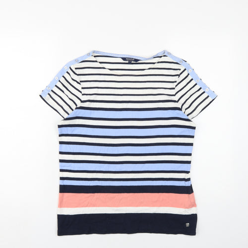 Maine Women's Multicoloured Striped T-Shirt Size 16