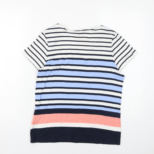 Maine Women's Multicoloured Striped T-Shirt Size 16