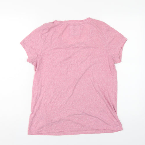 Jack Wills Women Pink T-Shirt Medium Casual