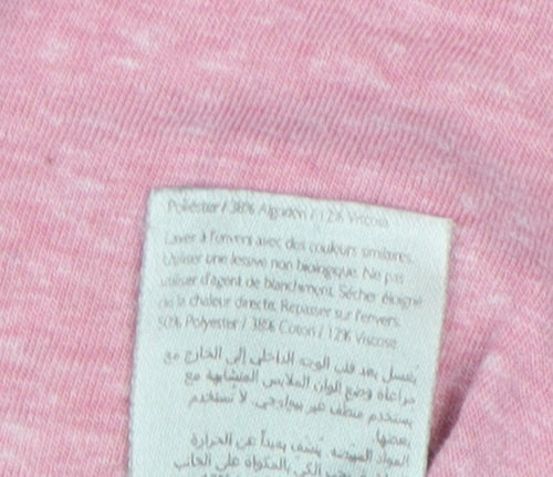 Jack Wills Women Pink T-Shirt Medium Casual