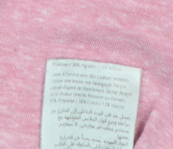 Jack Wills Women Pink T-Shirt Medium Casual
