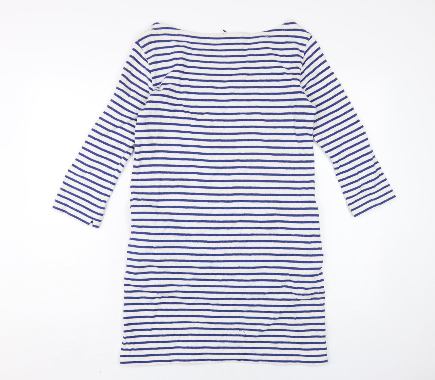 Uniqlo Women's Blue Striped T-Shirt Dress S