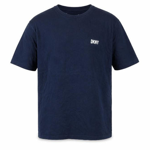 DKNY Men's Blue Crew Neck T-Shirt, Size L, Short Sleeve